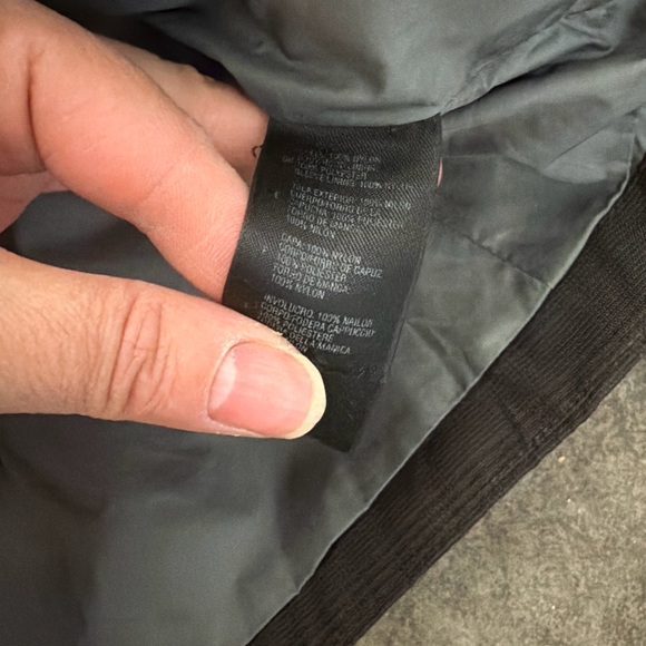 North face brown plaid belted spring jacket - Picture 4 of 7